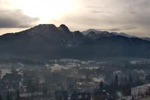 Zakopane Szymoszkowa Widok z karczmy Pająkówka