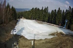 Myślenice Myślenice SN Widok na stok dla początkujących