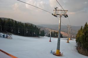 Zieleniec Zieleniec Zieleniec SKI Arena - Widok z górnej stacji