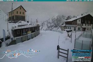 Przełecz Stelvio Passo Stelvio Widok na przełęcz Stelvio 2760 m