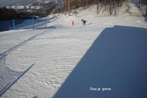 Przemyśl Stok narciarski w Przemyślu POSiR  Kamera 1 - Stacja górna