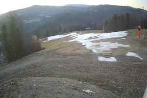 Brenna Ski Dolina Brenna Kamera 2 Widok na trasę narciarska