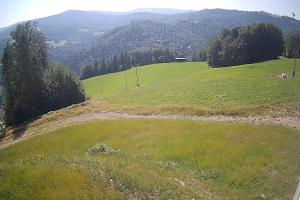 Brenna Ski Dolina Brenna Kamera 2 Widok na trasę narciarska