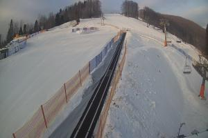 Brenna Ski Dolina Brenna Kamera 1 widok z dolnej stacji