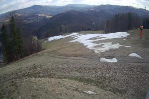 Brenna Ski Dolina Brenna Kamera 2 Widok na trasę narciarska