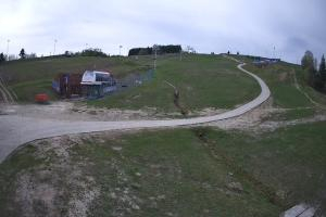 Tylicz Master Ski Widok naa dolną stację krzesełka