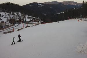 Szczyrk Biały Krzyż Widok na stok