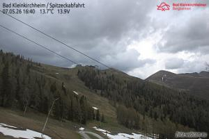 Spitzeck Bad Kleinkirchheim - Spitzeck widok z Biospharenparkbahn Brunnach