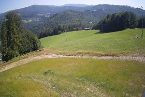 Brenna Ski Dolina Brenna Kamera 2 Widok na trasę narciarska