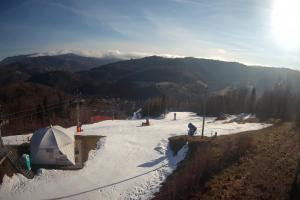 Wisła STOK – Stacja Narciarska Widok z górnej stacji