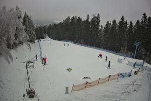 Myślenice Myślenice SN Widok na stok dla początkujących