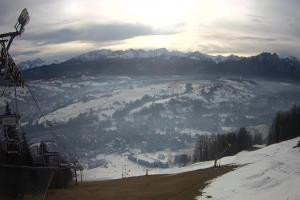 Zakopane Harenda Widok na stok z góry