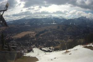 Zakopane Harenda Widok na stok z góry