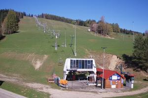 Krynica Słotwiny Widok na stok