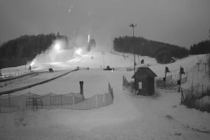 Siepraw Siepraw Ski Widok z kamery na stok w Sieprawiu