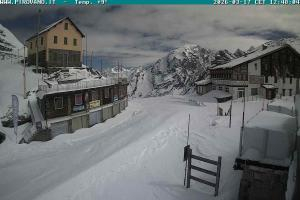 Przełecz Stelvio Passo Stelvio Widok na przełęcz Stelvio 2760 m
