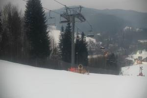 Kamera: Cieńków Widok na stok Wisła Cieńków Widok na stok