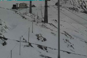 Przełecz Stelvio Passo Stelvio Widok na Górną stację Trincerone