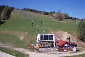 Krynica Słotwiny Widok na stok