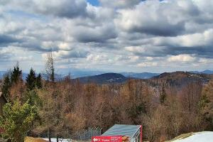 Krynica Jaworzyna Krynicka Widok na szczyt Jaworzyny (1114 m n.p.m)