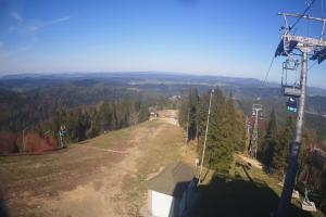 Krynica Jaworzyna Krynicka Widok ze szczytu Jaworzyny Krynickiej (1114 m n.p.m)