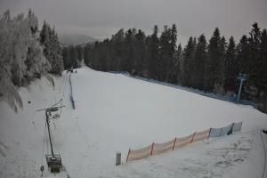 Myślenice Myślenice SN Widok na stok dla początkujących