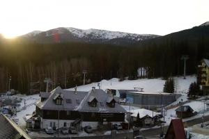 Szklarska Poręba Szrenica Ski Arena Widok na dolną stację wyciągu