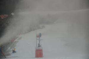 Wisła Cieńków Widok na stok