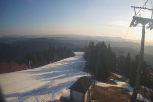 Krynica Jaworzyna Krynicka Widok ze szczytu Jaworzyny Krynickiej (1114 m n.p.m)