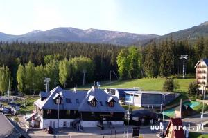 Szklarska Poręba Szrenica Ski Arena Widok na dolną stację wyciągu