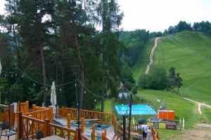 Szczawnica Palenica Widok na stok