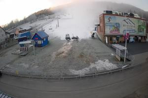 Wańkowa BIESZCZAD.ski Widok na stok i kolej linową