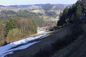 Laskowa-Kamionna Laskowa Ski Widok na stok