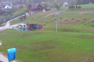 Kamera: Master Ski Widok na kolej krzesełkową Tylicz Master Ski Widok na kolej krzesełkową