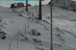 Przełecz Stelvio Passo Stelvio Widok na Górną stację Trincerone