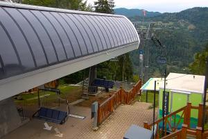 Szczawnica Palenica Widok na stok
