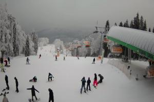 Rzyki Czarny Groń Widok z dolnej stacji