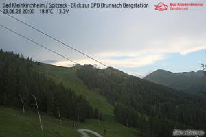 Kamera: Bad Kleinkirchheim - Spitzeck widok z Biospharenparkbahn Brunnach Spitzeck Bad Kleinkirchheim - Spitzeck widok z Biospharenparkbahn Brunnach