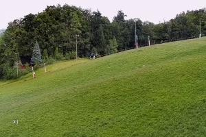 Stężyca Wieżyca Widok na stok