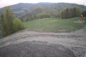 Brenna Ski Dolina Brenna Kamera 2 Widok na trasę narciarska