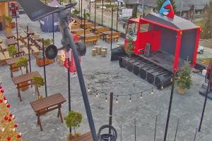 Kamera: Jaworzyna Krynicka Widok ze stacji dolnej kolei gondolowej (648 m n.p.m.) Krynica Jaworzyna Krynicka Widok ze stacji dolnej kolei gondolowej (648 m n.p.m.)