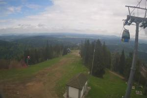 Krynica Jaworzyna Krynicka Widok ze szczytu Jaworzyny Krynickiej (1114 m n.p.m)
