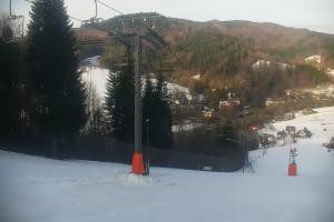 Kamera: Cieńków Widok na stok Wisła Cieńków Widok na stok