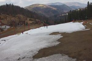 Szczyrk Biały Krzyż Widok na stok