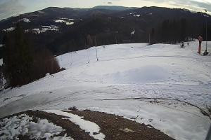 Brenna Ski Dolina Brenna Kamera 2 Widok na trasę narciarska