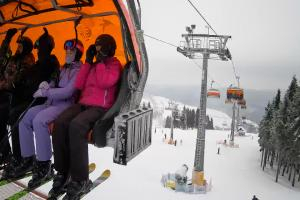 Zieleniec Zieleniec Zieleniec SKI Arena - Widok z górnej stacji