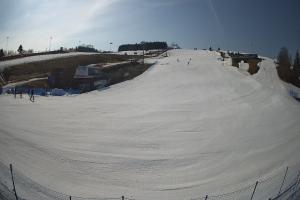 Tylicz Master Ski Widok naa dolną stację krzesełka