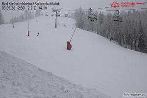 Spitzeck Bad Kleinkirchheim - Spitzeck widok z Biospharenparkbahn Brunnach