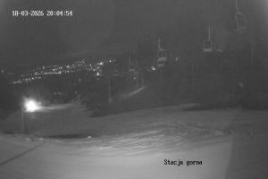 Przemyśl Stok narciarski w Przemyślu POSiR  Kamera 1 - Stacja górna