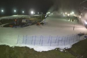 Tylicz Master Ski Widok naa dolną stację krzesełka